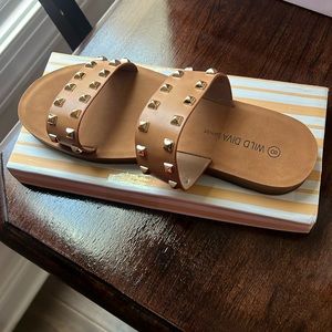 Wild Diva Studded Sandals